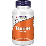 Now Foods, Taurin, 500mg, 100 vegane Kapseln, Laborgeprüft, Aminosäure,...