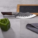 SHANGDAO Chef Knife - 18 CM Butcher Knife for Meat, Japanese High Carbon Meat Cleaver...