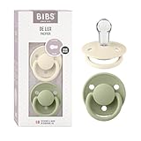 BIBS De Lux Schnuller 2er-Pack, BPA-frei, Kirschform Nippel. Silikon, Hergestellt in...
