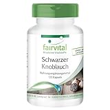 Fairvital | Schwarzer Knoblauch 600mg - 120 Kapseln 15-fach konzentrierter Extrakt aus...