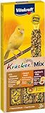Vitakraft Kräcker Mix, Vogelsnack, Knabberstangen, mit Ei und Grassamen, mit Aprikose und...