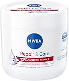 NIVEA Repair & Care Creme, feuchtigkeitsspendende & nicht fettende Körpercreme, schnell...