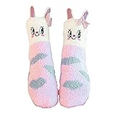 Kuschelsocken Damen Warme Flauschige Socken, Weihnachtssocken, Dicke Wintersocken...