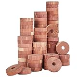 elthmpr Natürlicher Mottenschutz aus Zedernholz, 30 Mottenringe Zedernholz Mottenabwehr,...