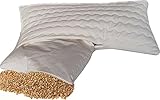 Natur Bio Hirsekissen Hirsekopfkissen Hirsespreukissen Komfort 40 x 60 cm mit...