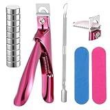 LIQWEI Nagelknipser Set, Tipcutter mit Magnete Nagelfeile Stahl Push, Knipser & Schneider...