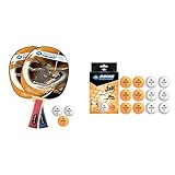Donic-Schildkröt Tischtennis-Set Level 300 für 2 Spieler (2 Schläger 1,0 mm Schwamm, 3...