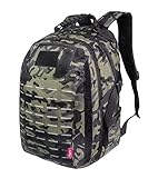 Militär Rucksack Camouflage Herren Damen 25L,Schultasche Daypack,MOLLE Taktischer...