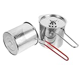 KICHOUSE 1 Satz Fritteuse Aus Edelstahl Küchenbraten Pommes-korb Frittieren Tief...