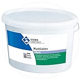 Sigma Coatings Innenfarbe Wandfarbe Farbe Weiß Matt 12,5 L Latexfarbe Mattlatex