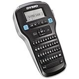 Dymo LabelManager 160 Hand-Etikettiermaschine mit QWERTY-Tastatur, Schwarz/weiß