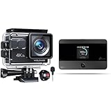 WOLFANG GA100 Action Cam 4K 20MP Unterwasserkamera & TP-Link M7350-4G (CAT4) Tragbarer...