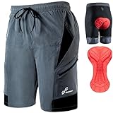 Sportneer MTB Shorts für Herren, MTB, gepolstert, Radler-Shorts für Herren,...
