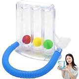 AMSNINK Atemtrainer Lungentrainer, Atemtrainer Mit 3 Bunten Bällen, Kammer...