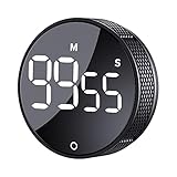 AVINIA Küchentimer Große LED Magnetischer Digitaler Countdown Countup Timer Visuelle...