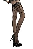 Ballerina Halterlose Damen-Strümpfe, schwarz, Stockings, Reizwäsche, Spitze,...