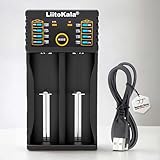 Intelligentes 2-Fach universal Akku Ladegerät 1.2V, 3.2V, 3.6V, 3.7V, für 18650, 21700,...