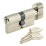 Yale 10-0253-2727-CK-2101 Profil-Knaufzylinder - Serie 250, Länge 27/27 mm, Matt...