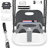 KIDIZ® Babyschaukel Kinderschaukel 3 in 1 Babysitz verstellbar Mitwachsend...