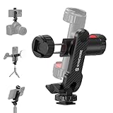 SYNCWIRE Handyhalterung für Stativ, Handy Stativ Adapter mit 2 Blitzschuhen und...