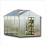 GFP TITAN24 Gewächshaus Treibhaus mit integriertem Fundament - 222x437cm, formstabil und...