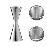 Cocktail Messbecher, 304 Messbecher aus Edelstahl, Integrierte Waage, Cocktail Jigger Dual...