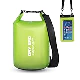 Dry Bag wasserdichte Tasche und wasserdichte Handyhülle, 5L/10L/15L Wasserdichter Beutel...