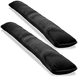 com-four® 2X Zugluftstopper für Tür und Fenster - Microfaser Windstopper- Energie...