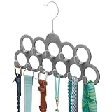 ManGotree Samt-Schalbügel, Schal-Organizer, Beflocktes Samt-Finish, Schalhalter...