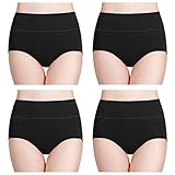 wirarpa Damen Unterhosen Baumwolle Slips Damen Hoher Taille Atmungsaktive...