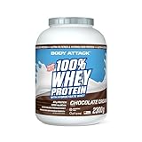 Body Attack 100% Whey Protein - Chocolate, 2,3 kg - Made in Germany - extra cremiges...