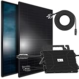 SUNNIVA® 920W Balkonkraftwerk BIFAZIAL FULLBLACK komplett Steckdose ASTRO-E 800W...