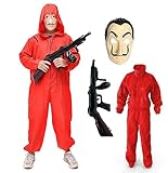 TK Gruppe Timo Klingler 3 in 1 Unisex Kostüm Set - Haus des Geldes für...
