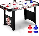 Air Hockey Tisch 4ft Indoor Digital Scoreboard Hockey Spiel Set mit 2 Pucks, 2 Pushers...