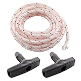 MCHNIC 10 Meter Ø3,5mm Starterseil Zugseil Seil mit Starter Griff für Fadentrimmer...