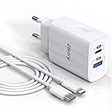 ELKTRY iPhone Schnellladegerät, 20W USB C Ladegerät mit 2m USB C auf Lightning Kabel,...