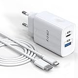 ELKTRY iPhone Schnellladegerät, 20W USB C Ladegerät mit 2m USB C auf Lightning...
