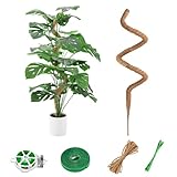 RYHX 125cm Flexibler Moosstab für Monstera, Kokosfaser Rankhilfe mit Zubehör,...