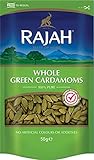 Rajah ganzer Kardamom – Grünes Kardamomgewürz zum Würzen, Kochen und Backen – 1 x...