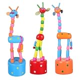 3st Giraffenverzierung Tierische Schubpuppen Miniatur Tierfiguren Tierische...