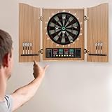 Dartboard Elektronische Dart-Automat Schrank LED Dartscheibe Dekorative Set LED bis 16...