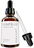 Hagebuttenöl - RIESIG 60ml, 8x Mehr Nährstoffe, Vegan, Bio, Kaltgepresst, 100%...