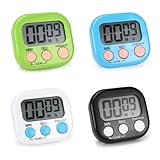 Kasanni 4 StüCk KüChentimer Digital Eieruhr Digital Stoppuhr Kinder, Magnetisch...