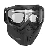 Schutzbrillen-Gesichtsabdeckung – Motorrad-Gesichtsbrille | Motorrad-Reitbrille Mit...