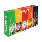 TABASCO Brand Geschenk-Set: 5 Glasflaschen scharfe Chili-Sauce (5*60ml) 100% natürlich -...