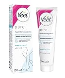 Veet PURE Haarentfernungscreme Körper & Beine, Sensible Haut, 100ml