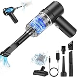 TENGWUDZ Handstaubsauger Kabellos 6000PA,Handstaubsauger Akku Stark mit LED...