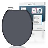 SCHÜTTE WC-Sitz SPIRIT mit Absenkautomatik aus Holz, Toilettendeckel aus MDF, Holzkern...