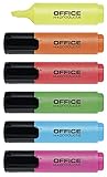 OFFICER PRODUCTS PRODUCTS Textmarker 6er Pack Farbe: Gelb, Oragne, Rosa, Grün,...