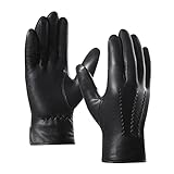 Harssidanzar Herren Italienische Schaffell Lederhandschuhe Vintage Finished...